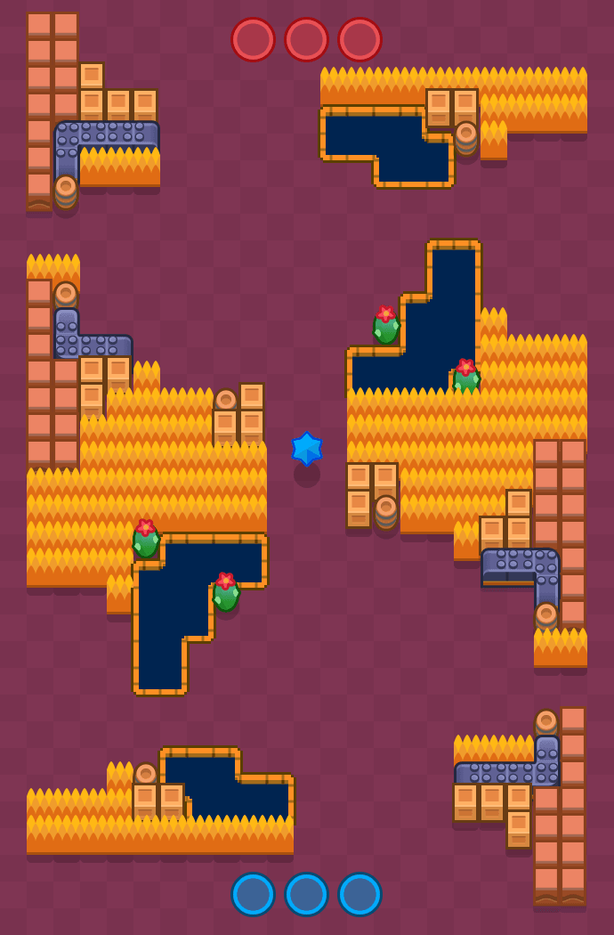 Vier Level Brawl Stars map