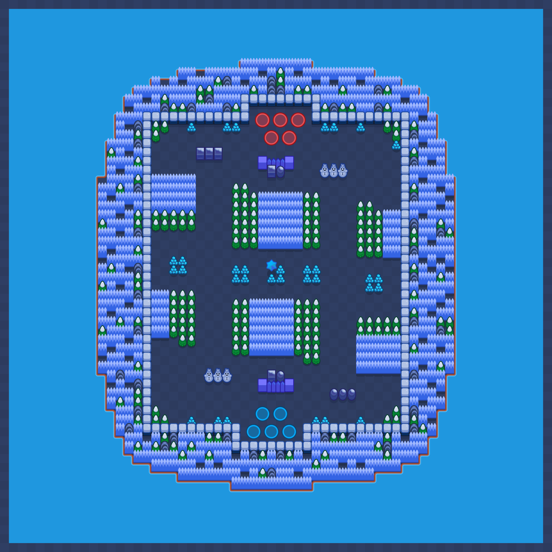 Trek berfros Brawl Stars map