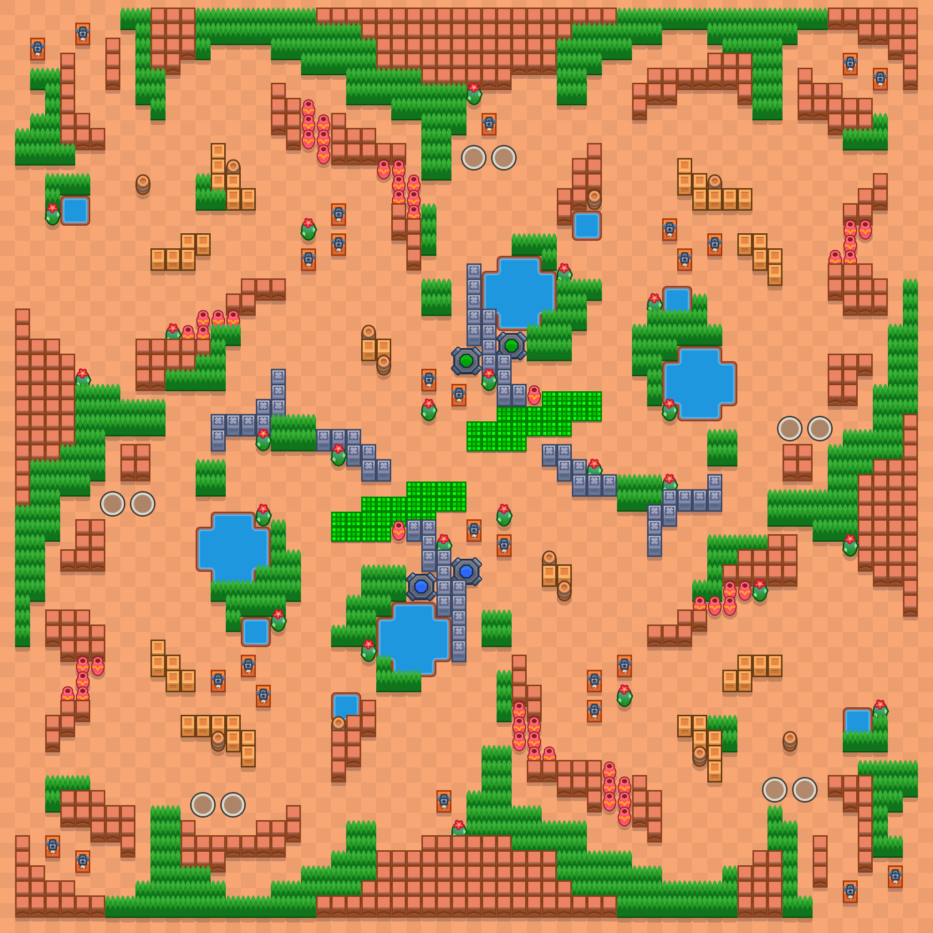 Comunidad cerrada Brawl Stars map