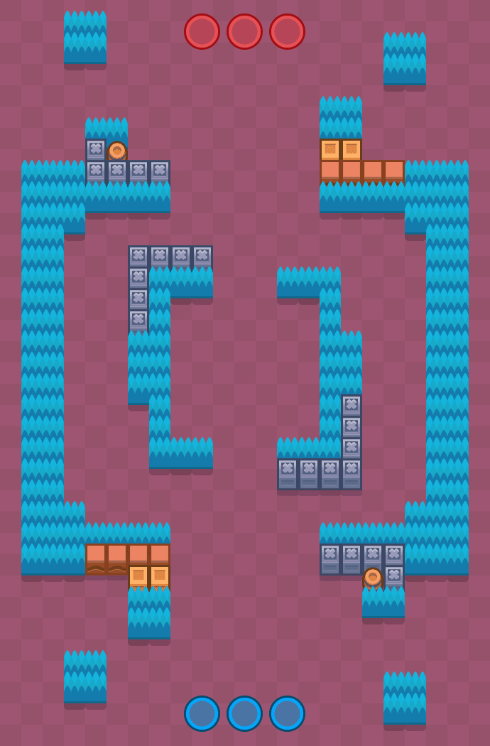 Fuerte de gemas Brawl Stars map