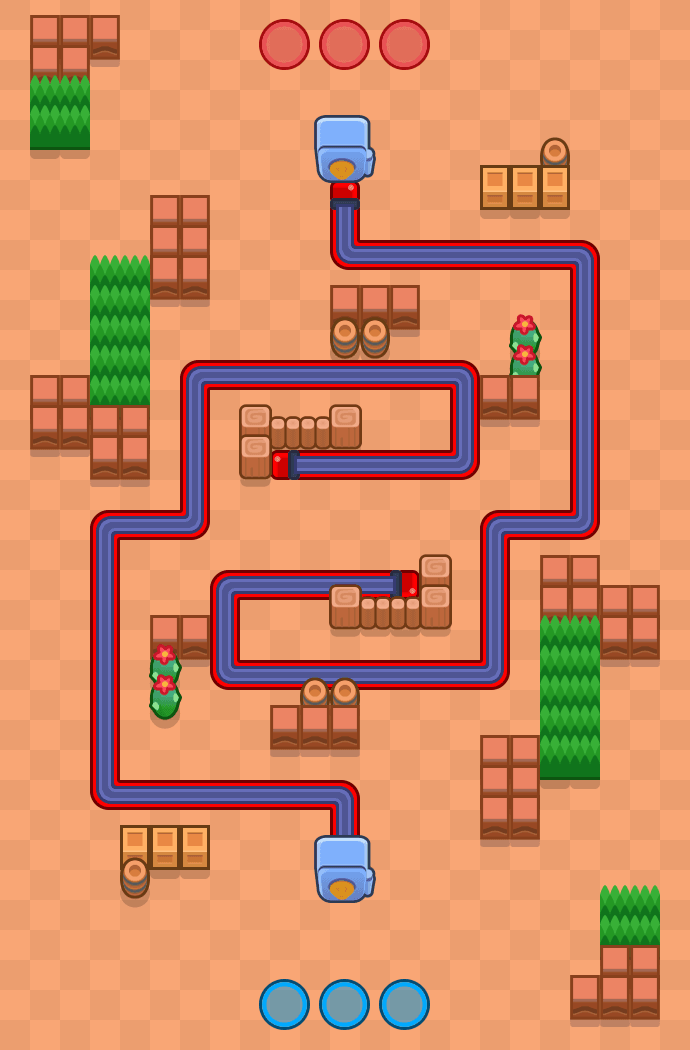 Häufig durchquert Brawl Stars map