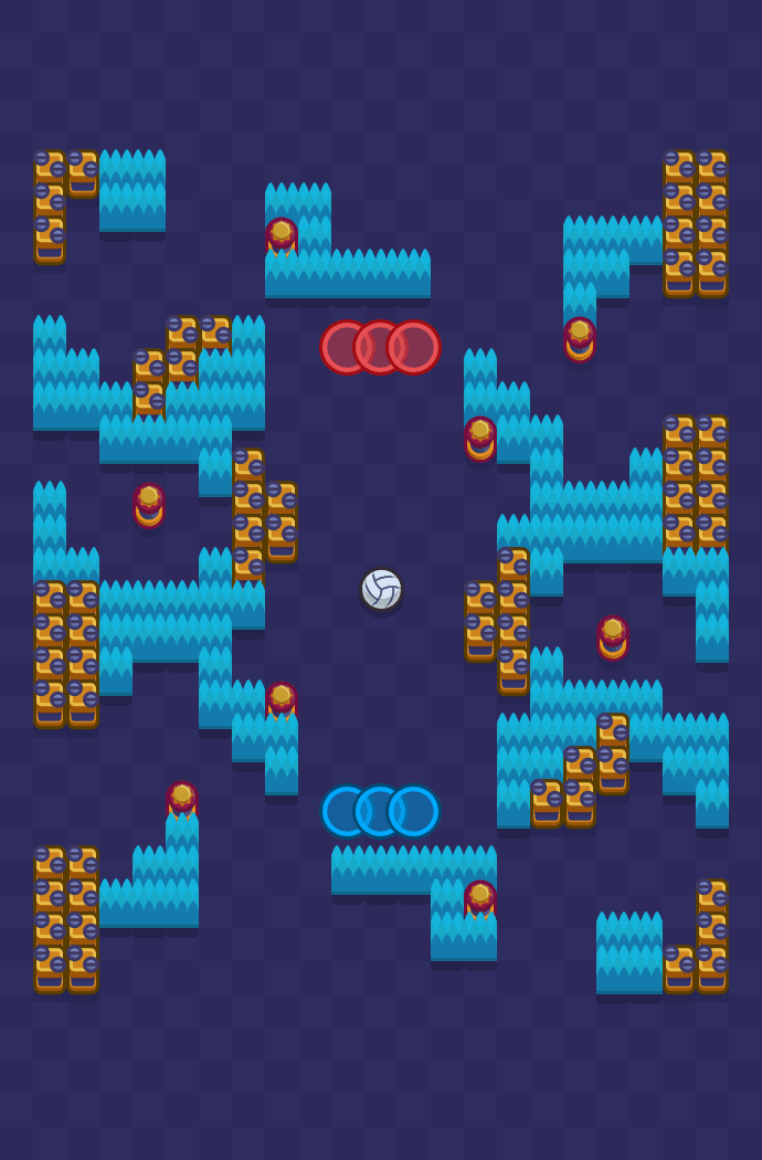 Três toques Brawl Stars map