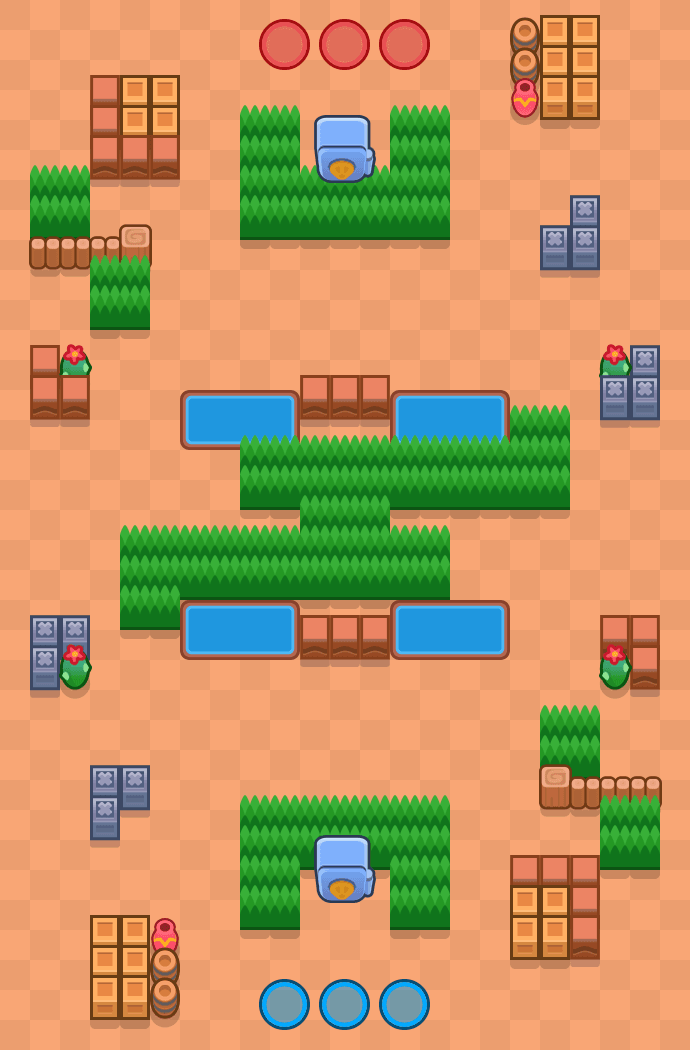 Kaboom Canyon Brawl Stars map