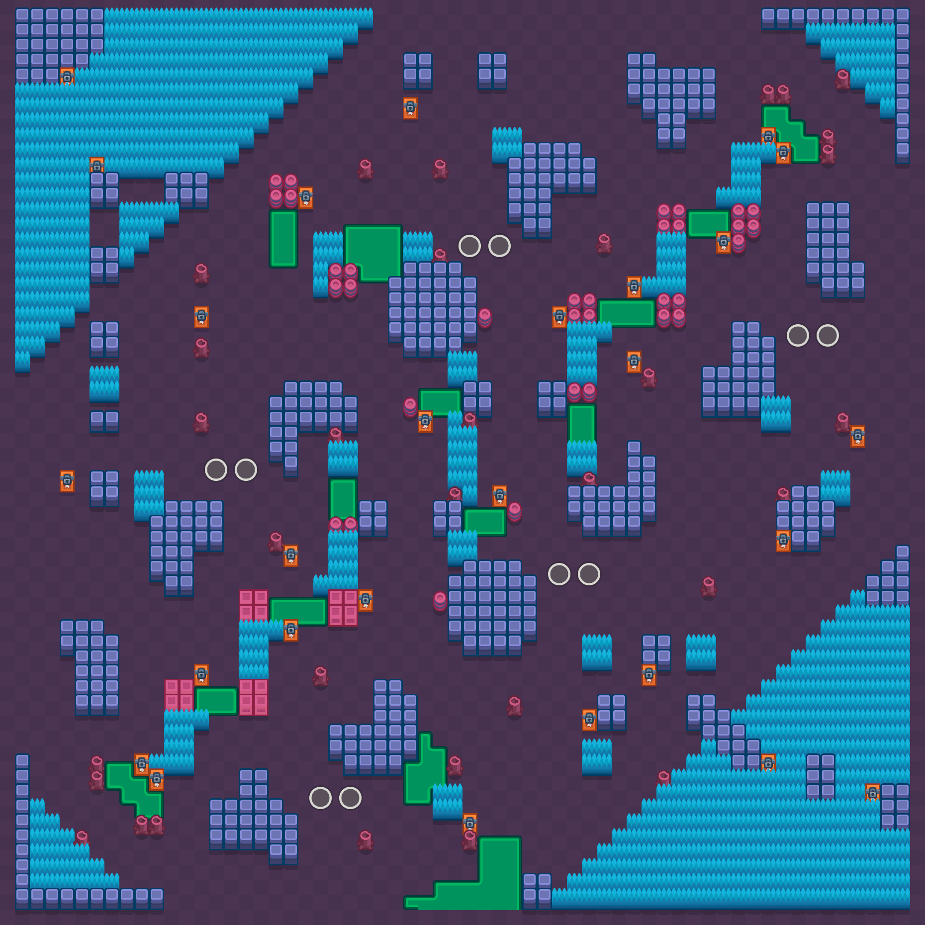Bosque dos lírios Brawl Stars map