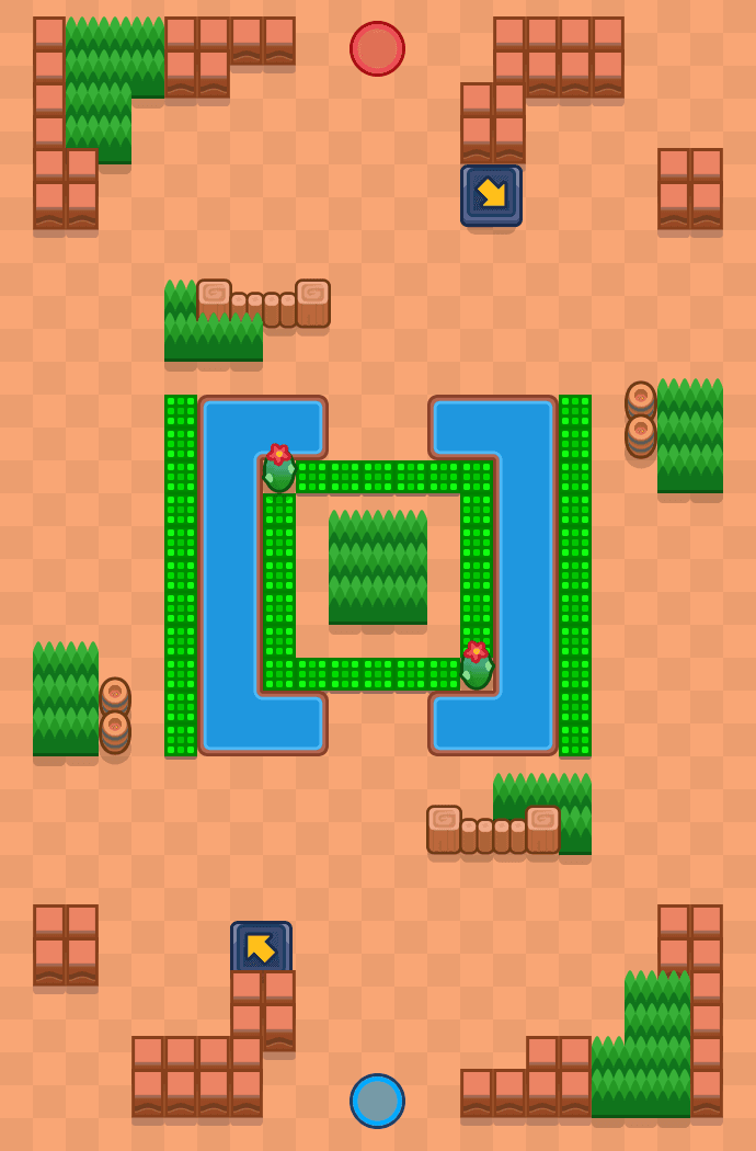Linha de defesa Brawl Stars map