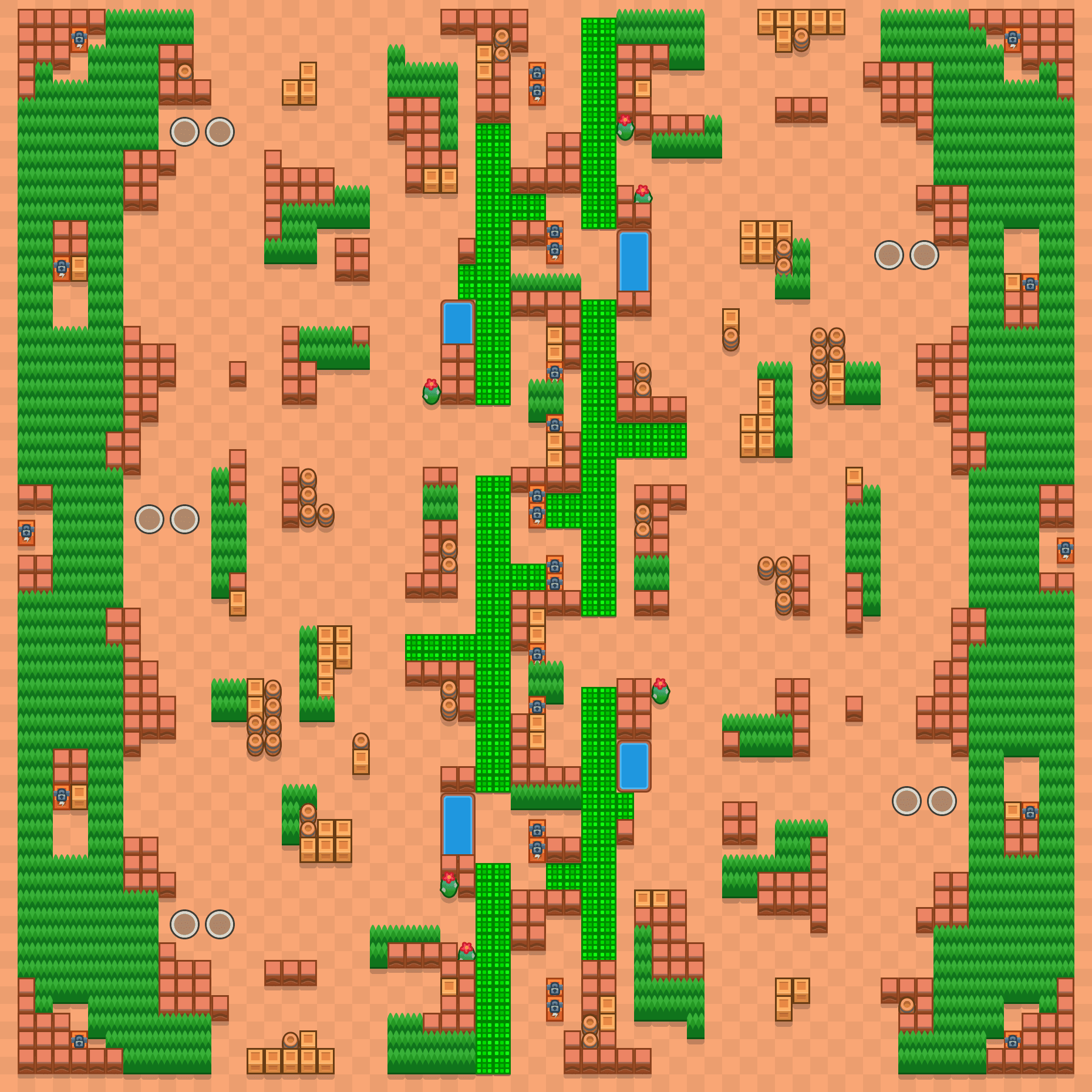 Andamiaje improvisado Brawl Stars map