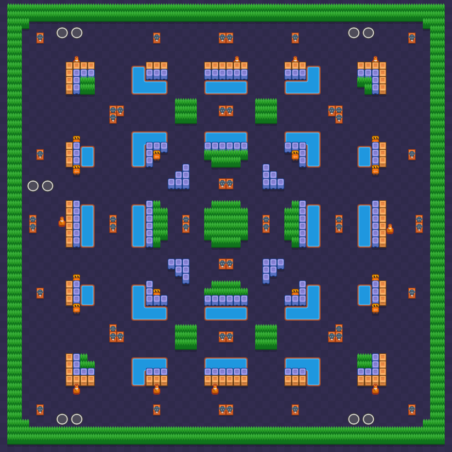 Paraíso do tiro preciso Brawl Stars map