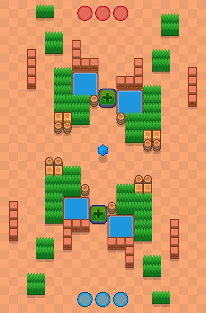 Croisement moussu Brawl Stars map