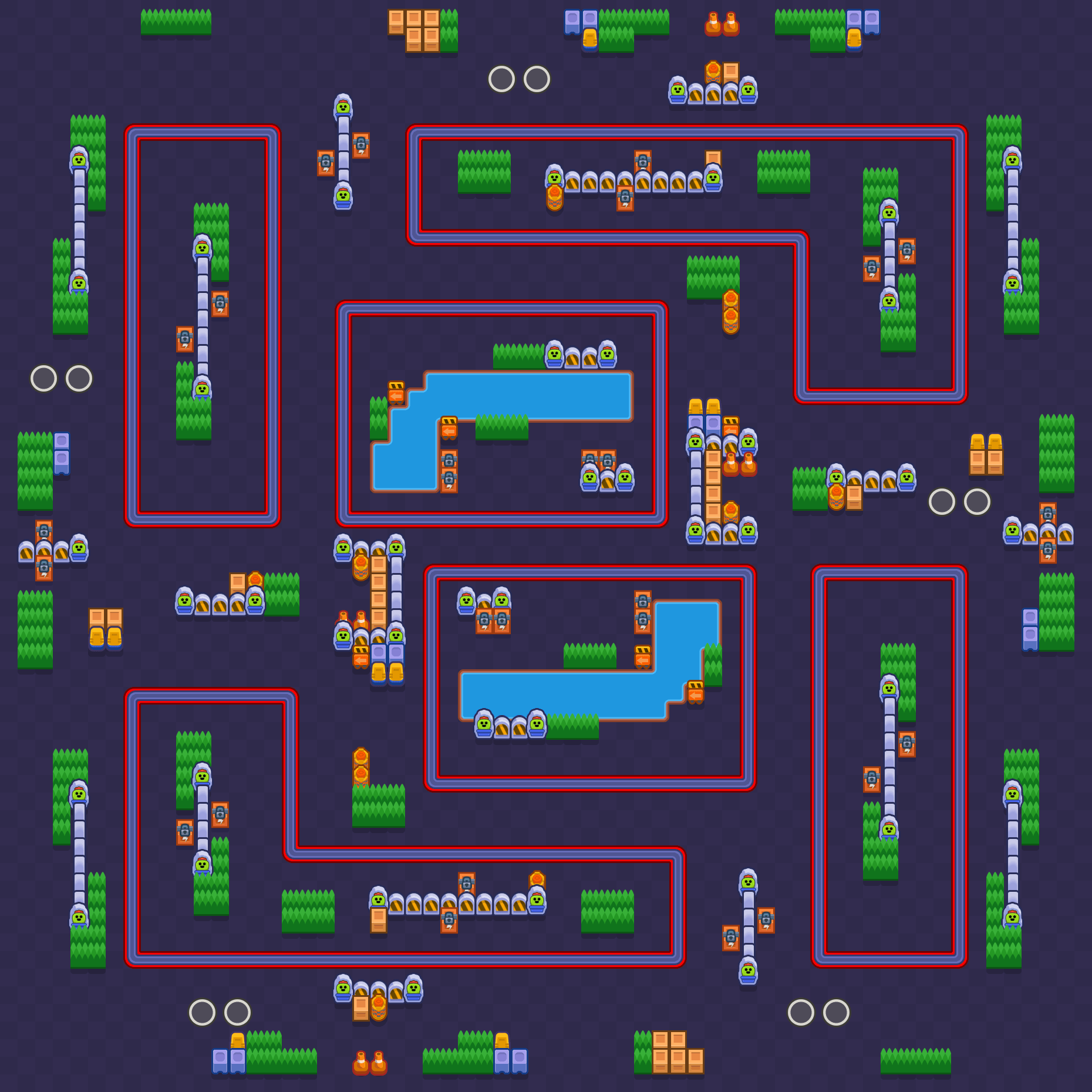 Estação Parque do Norte Brawl Stars map