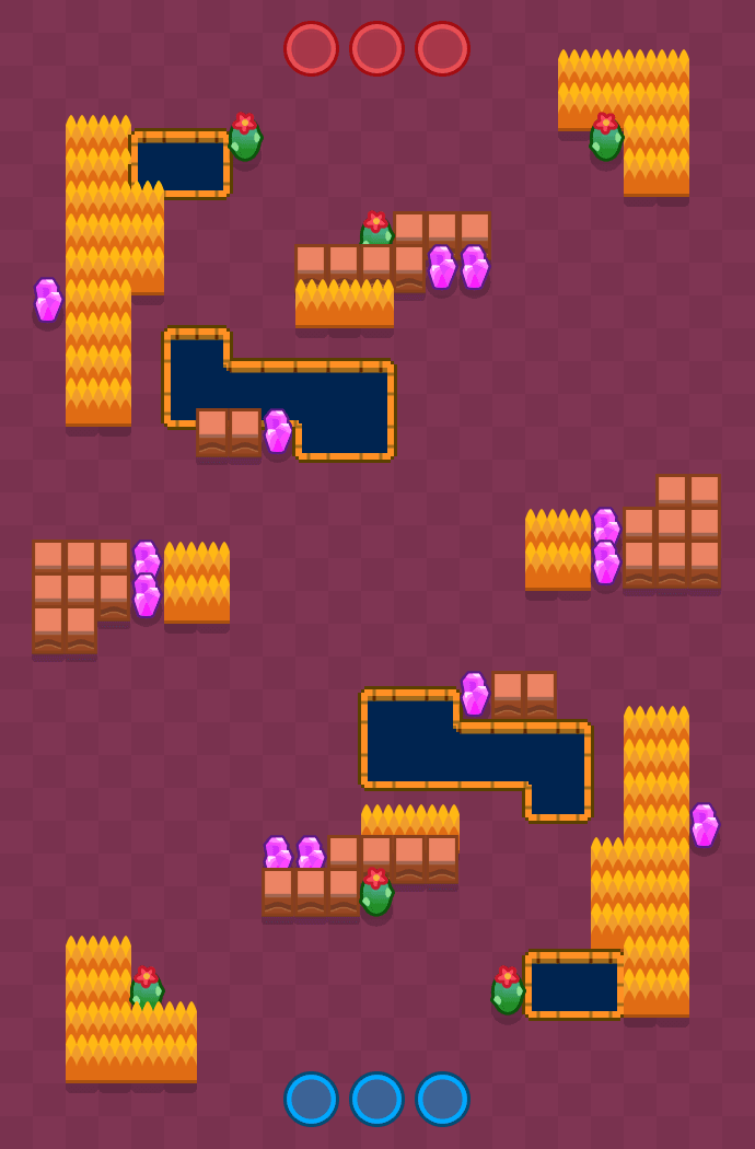 Espace ouvert Brawl Stars map