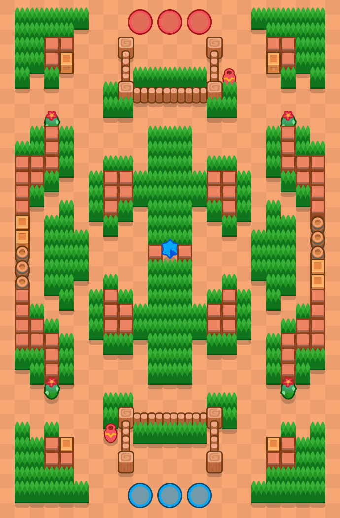 Ruinas frondosas Brawl Stars map