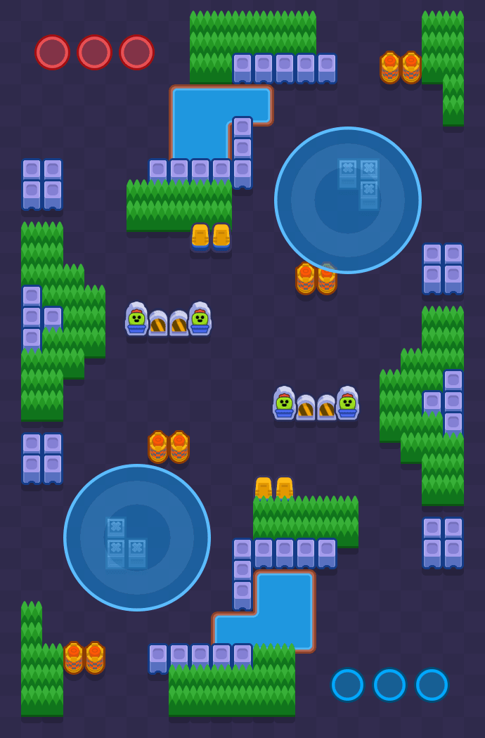 Estrategias paralelas Brawl Stars map