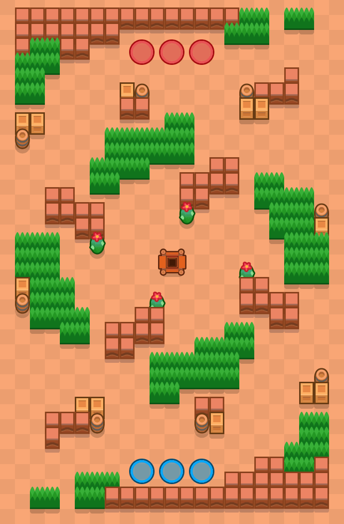 Pineapple Plaza Brawl Stars map