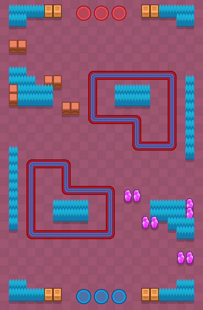Railroad Robbery Brawl Stars map