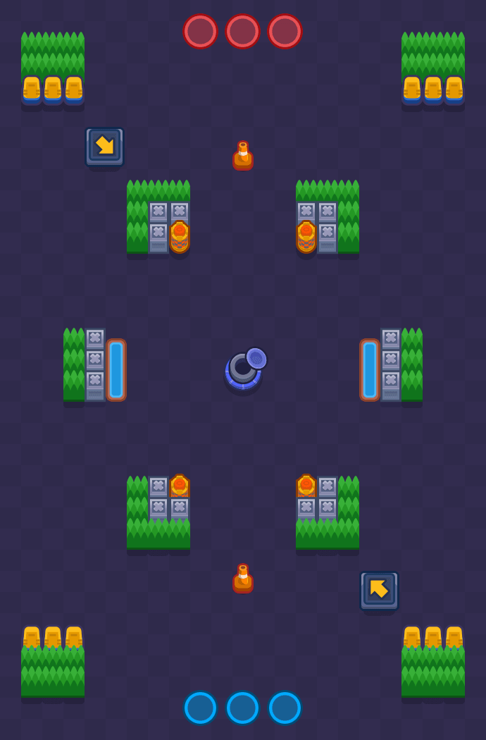 Salón recreativo rústico Brawl Stars map