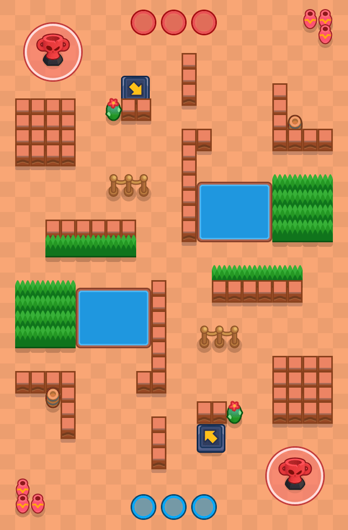 Golpe de lado Brawl Stars map