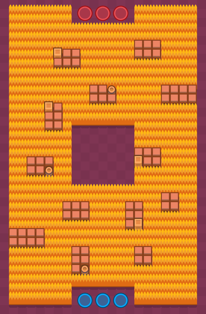 Pradera traicionera Brawl Stars map