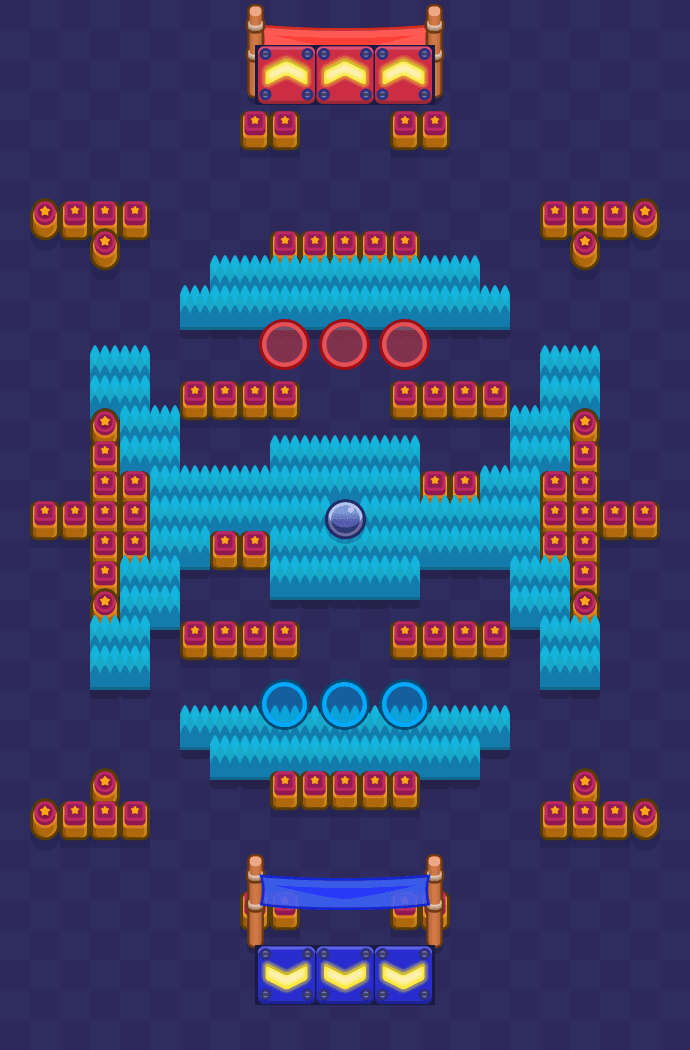 Campos furtivos Brawl Stars map