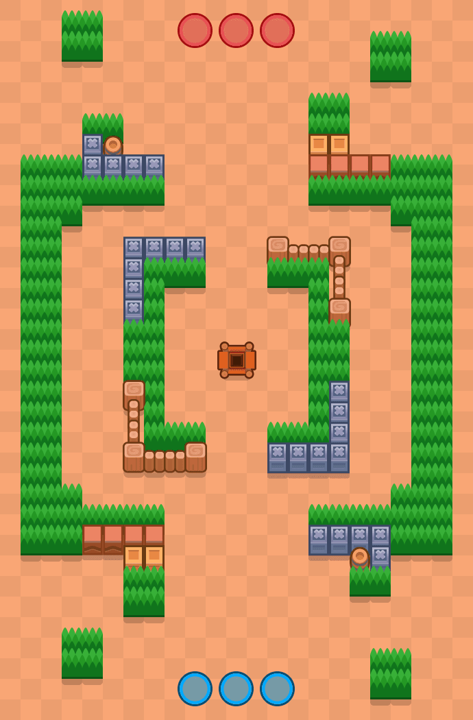 Snow Fort Brawl Stars map