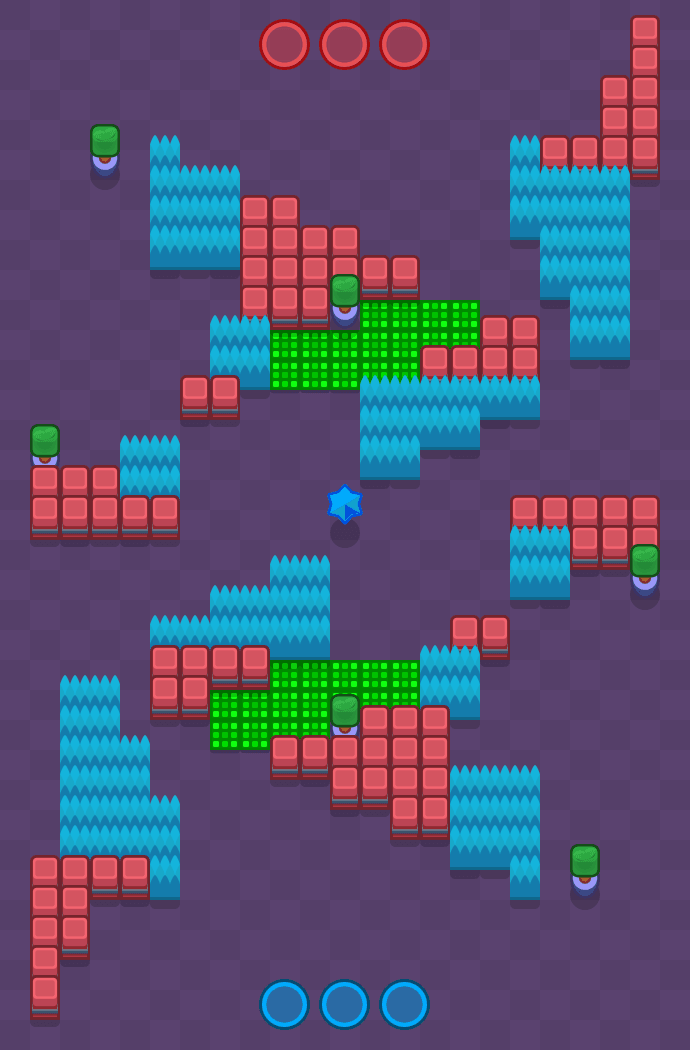 Estrellas fragmentadas Brawl Stars map