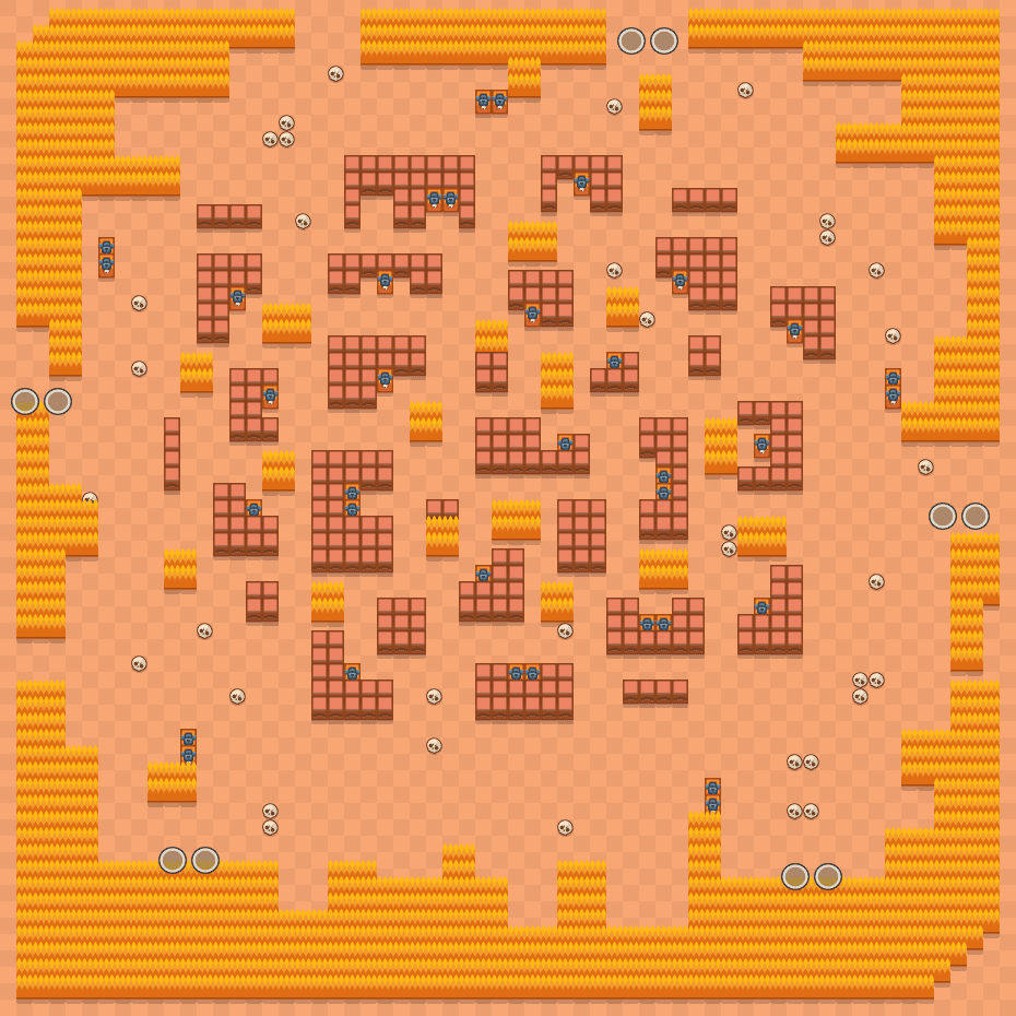 Planície de dunas Brawl Stars map