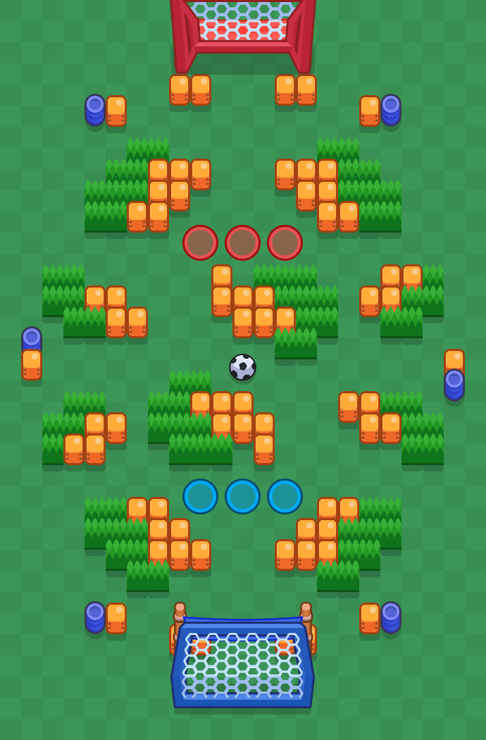 Futebol ensolarado Brawl Stars map