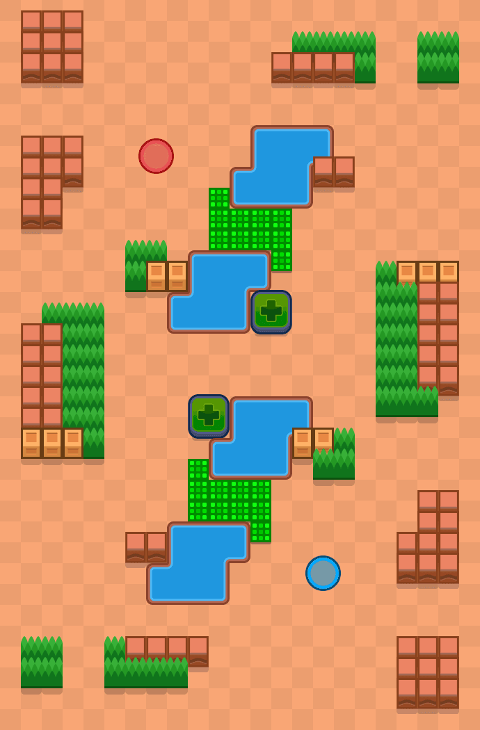 Perícia em natação Brawl Stars map