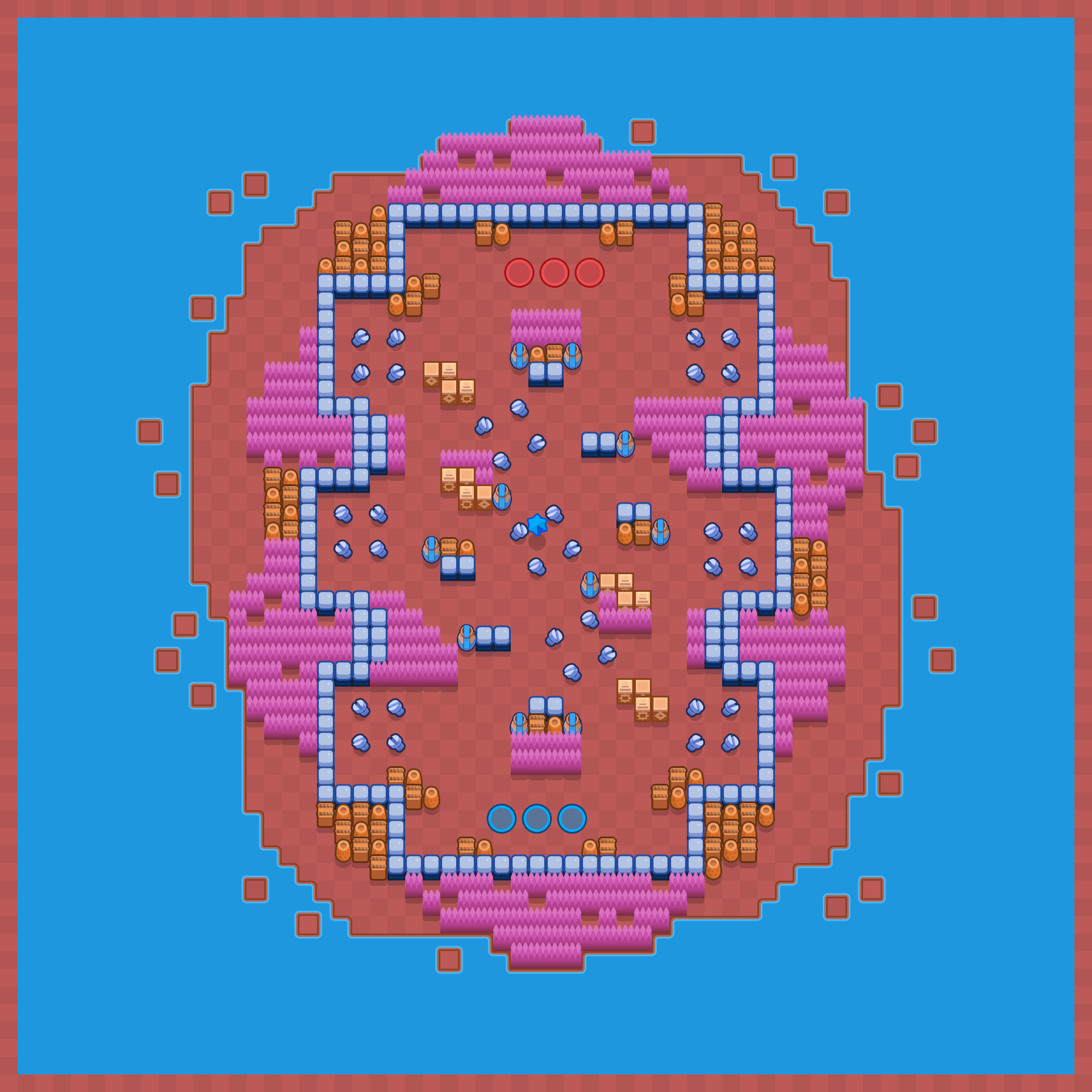 Tempura Valley Brawl Stars map