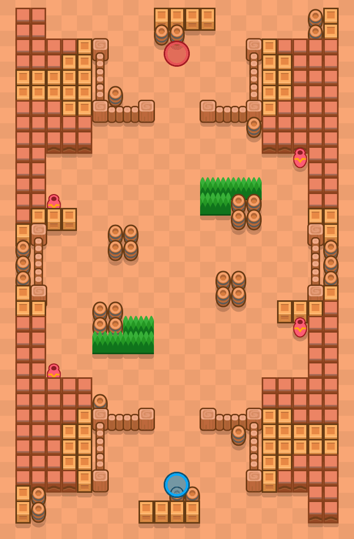 Trampa del tigre Brawl Stars map