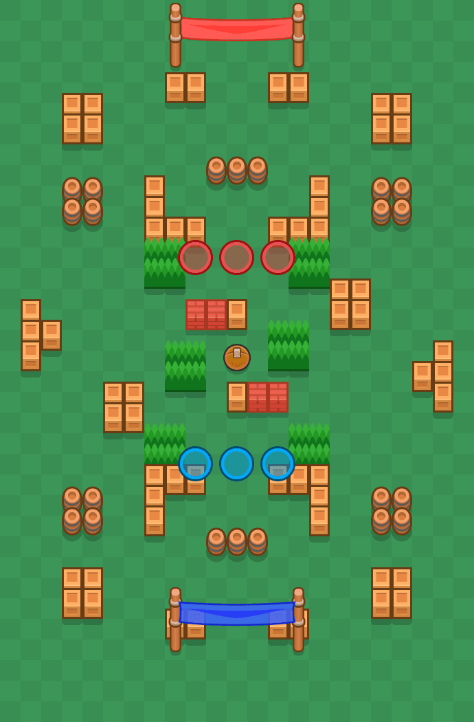 Triple drible Brawl Stars map