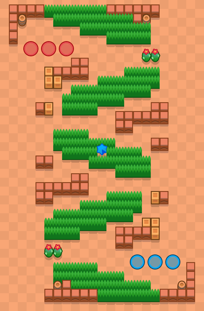 Hämärä reitti Brawl Stars map