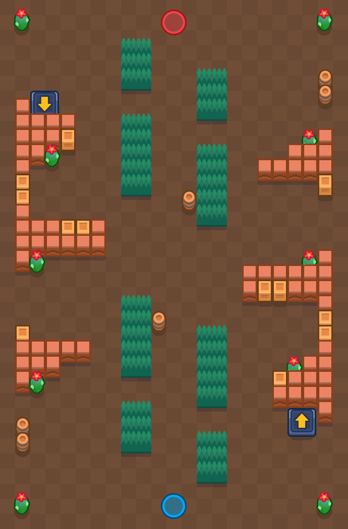 A jornada do guerreiro Brawl Stars map