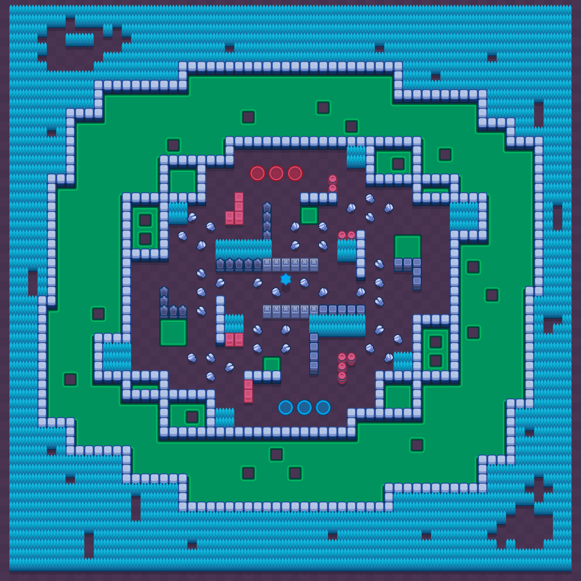 Wasabi Fortress Brawl Stars map