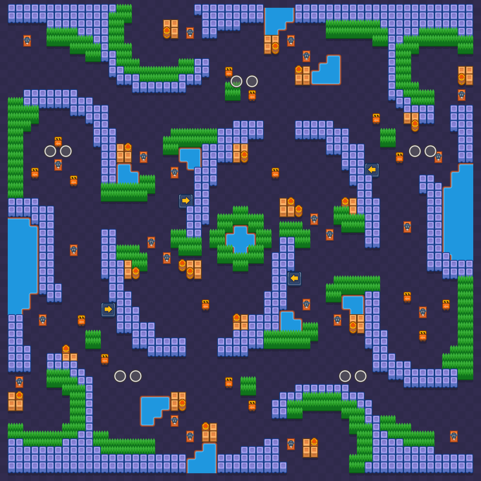 Ondulaciones Brawl Stars map