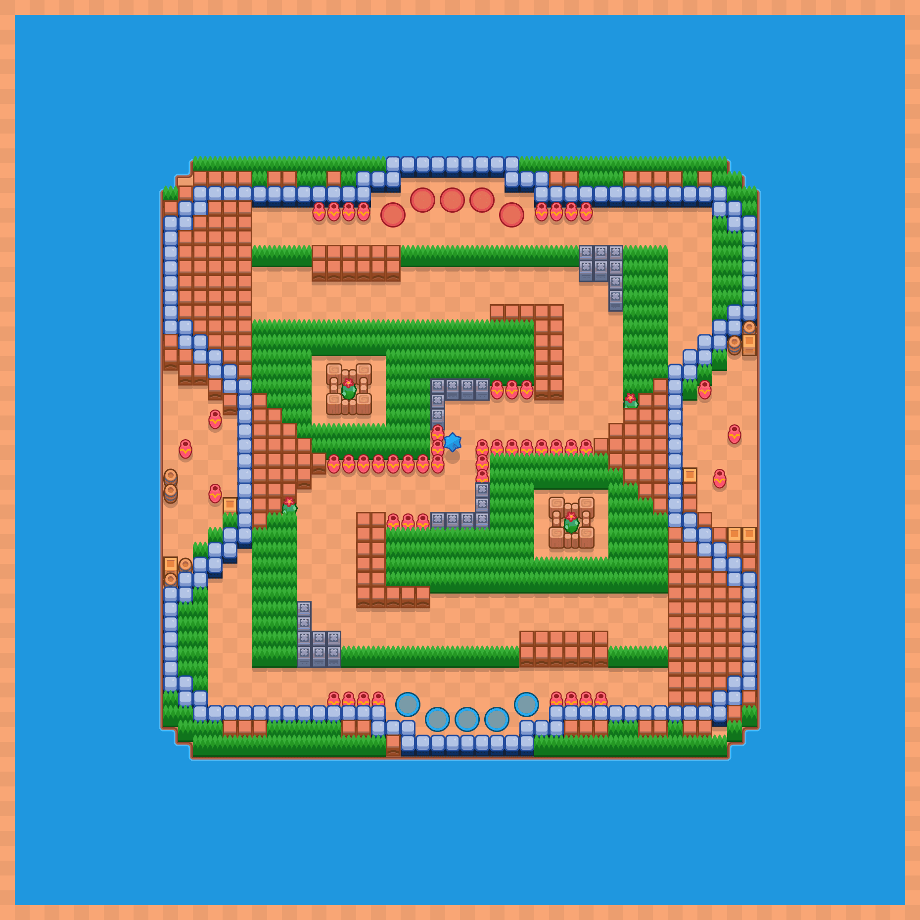 Carretera resbaladiza Brawl Stars map