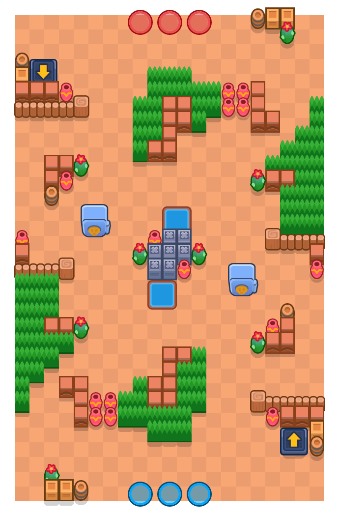 Ancient Treasure Brawl Stars map