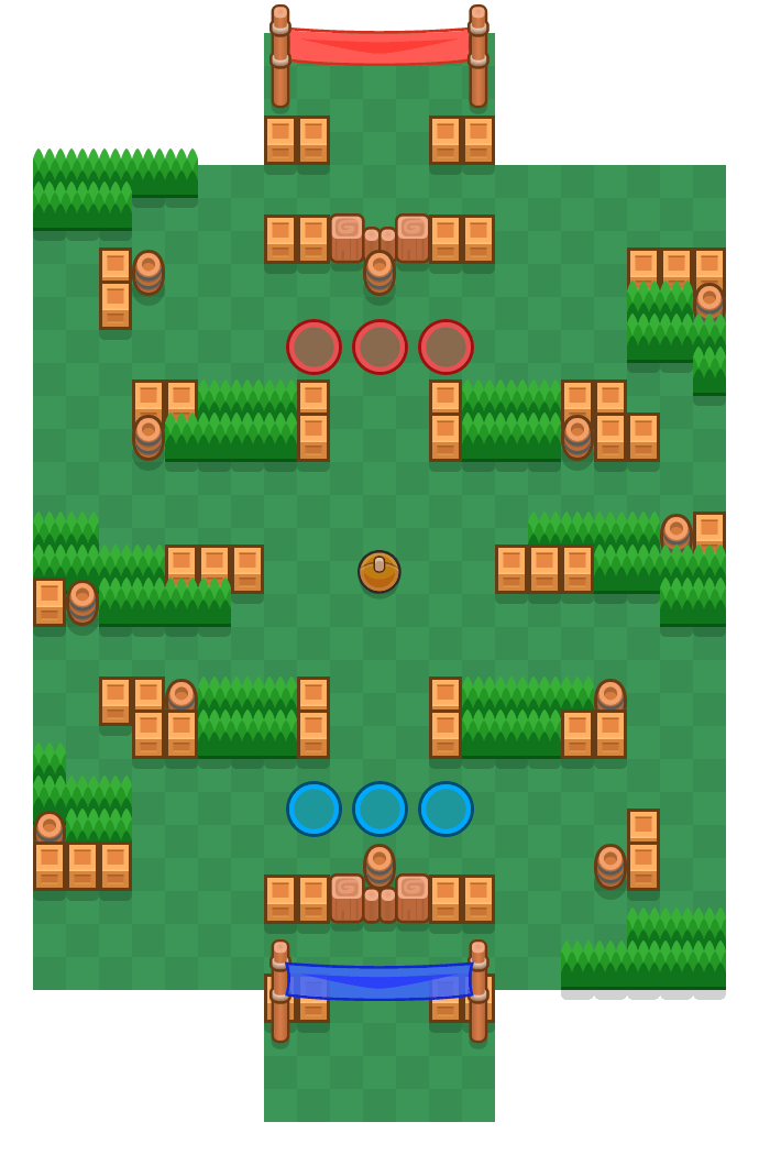 Power Shot Brawl Stars map