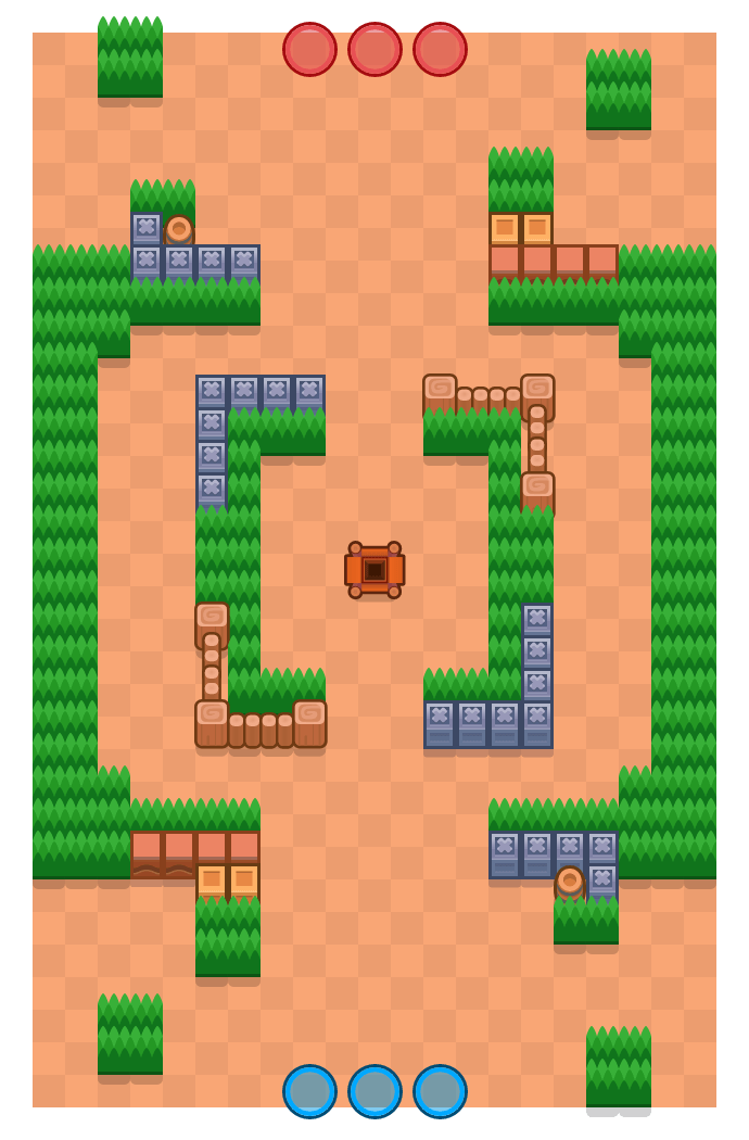 Snow Fort Brawl Stars map